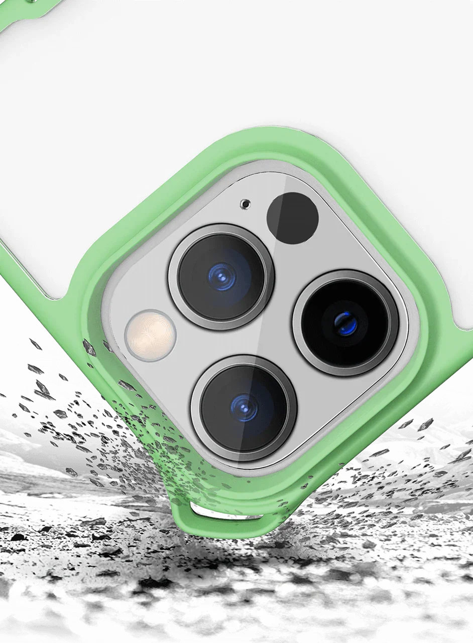 Itskins Hybrid Sling iPhone 13 Pro Cover - Light Green - Tashqila Itskins Hybrid Sling iPhone 13 Pro Cover - Light Green - Tashqila